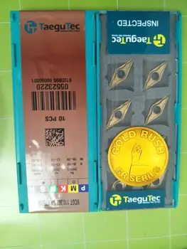 

10PCS TAEGUTEC CARBIDE INSERT VCGT 110302 SA TT5080