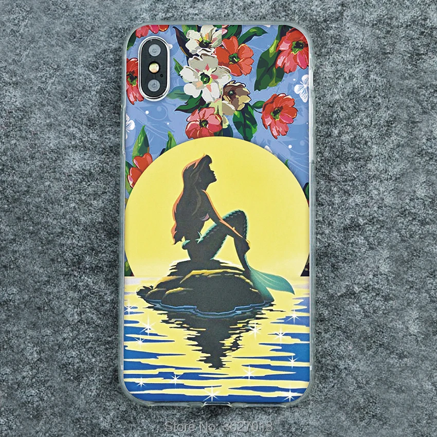 Для Vodafone Smart V8 X9 N8 N9 Lite C9 E9 E8 Prime 6 7 Turbo Ultra VDF 210 русалки рыбы с принтом мягкий из ТПУ