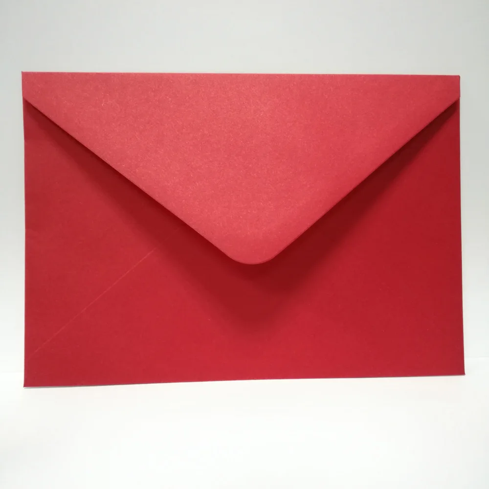  10pcs/pack White/Red/Ivory Wedding Invitation Card Envelope for Wedding Party Celebration Birthday  - 32918806200