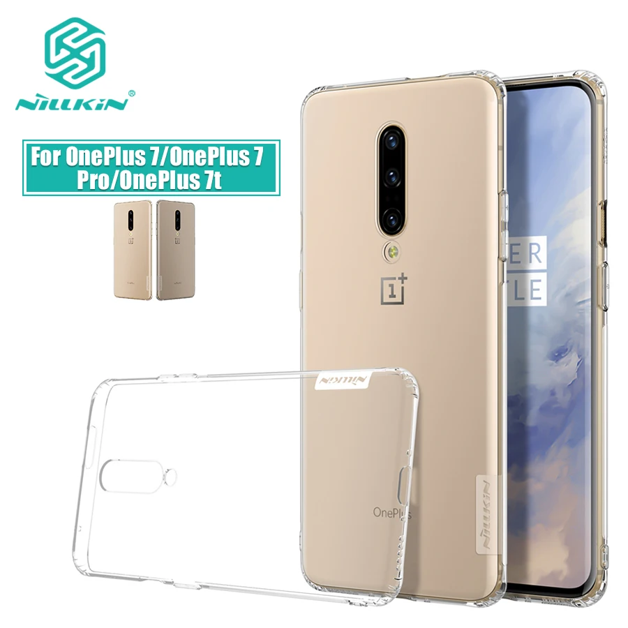 

OnePlus 7 Case Nillkin Nature Clear Soft Silicon TPU Protector Cover Case For OnePlus 7T One Plus 7 7T Pro Casing