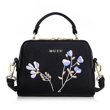 Женские кожаные сумки с вышивкой, сумки для девушек, сумки на плечо, сумка-мессенджер, женские сумки Braccialini, стильные Ручные цветы