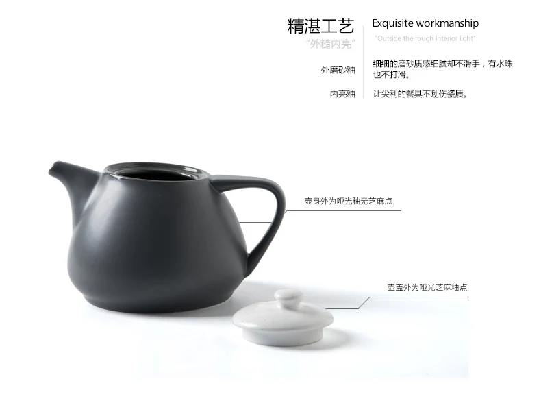 Простой японский стиль Европейская Бытовая Керамика горшок небольшой кунг-фу чайник чайный, кофейный набор кувшин для воды lo104438