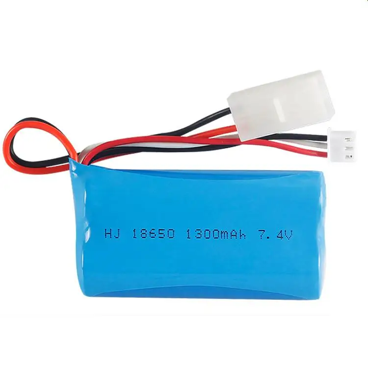 7 4 V 1300mAh 18650 литий ионный аккумулятор с штепсельной вилкой tamiya для Meizhi 2856