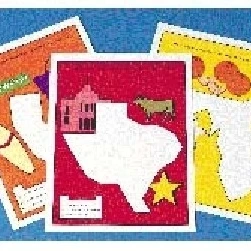 American Educational SR-1174 Pattern Block Picture Cards - Western States - Set D (1)