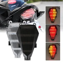 SPEEDPARK Posteriore del Motociclo fanale posteriore Turno di Coda del Freno Segnali Luminosi Led Integrato Per Yamaha YZF R6 2006 2007