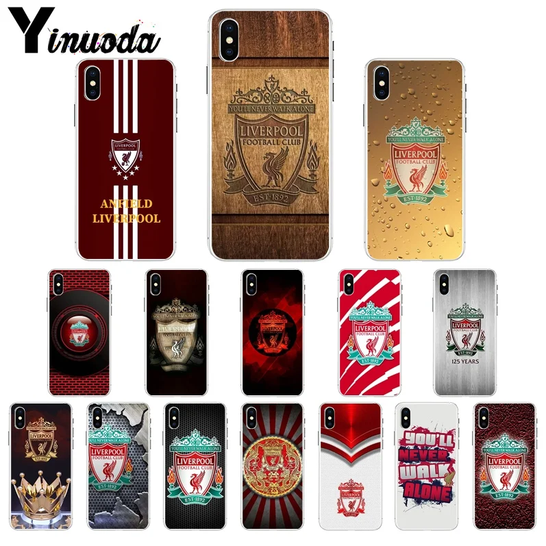

Yinuoda Liverpool Football Club soccer Customer High Quality Phone Case for Apple iPhone 7 6 6S Plus X XS MAX 5 5S SE XR 8 Cover