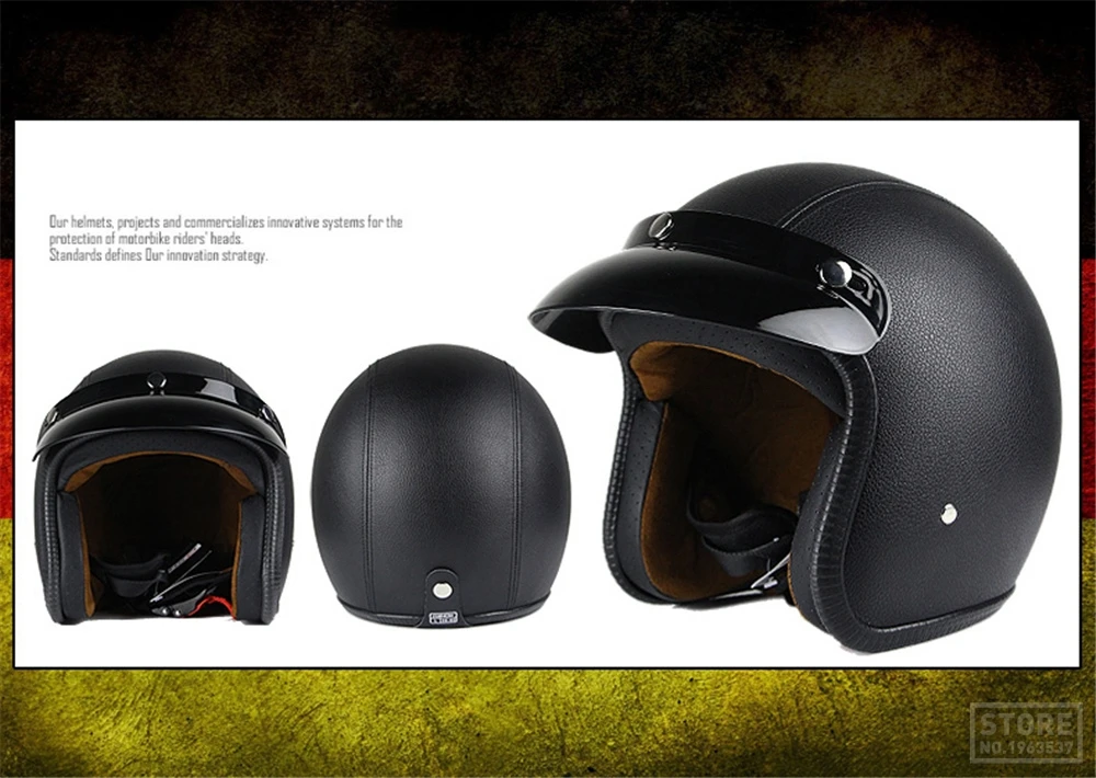 Moto rcycle шлем для мужчин casco moto Ретро Винтаж круизер чоппер Скутер Кафе Racer Cascos moto шлем 3/4 открытый шлем