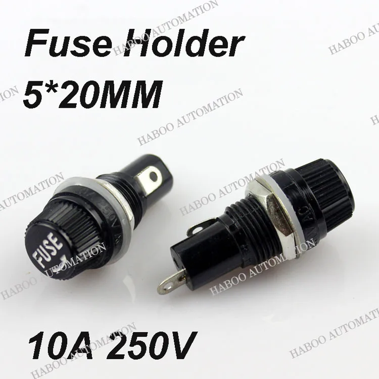 10pcs shipping free 5*20 glass fuse holder HB6 302 FuseHolder mini fuse