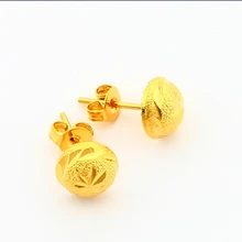 Новое поступление Мода 24K GP Золотая цветная серьга желтое золото золотые ювелирные изделия стильные серьги YHDE001