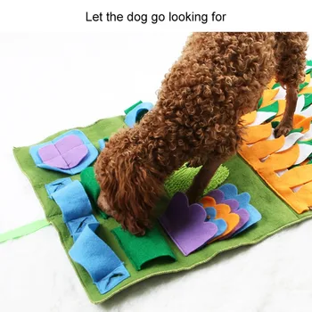 

Dog Play Mat Snuffle Training Feeding Foraging Mat Nose Work Blanket Pet Toys Slow Feeding Mat