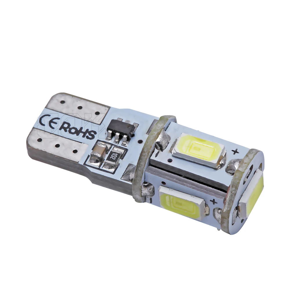 100 шт./лот T10 светодиодный стробоскоп высокое качество t10 5led вспышка w5w 5smd led 5730 5630 smd