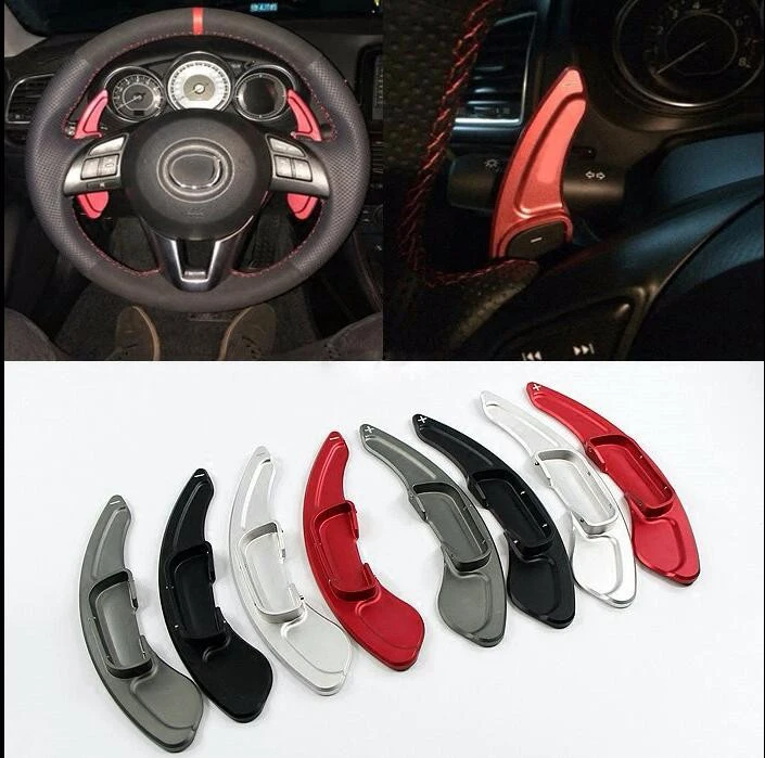 TTCR II Aluminium steering wheel DSG paddle shifters for Mazda 3 6 CX 3