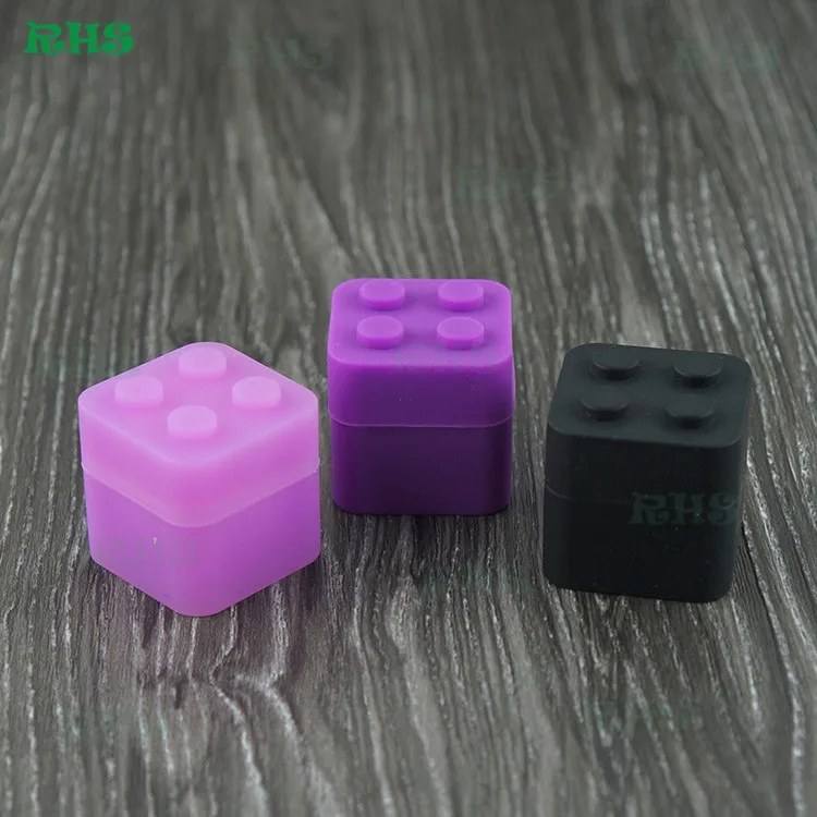Одобрено FDA силиконовые контейнеры для хранения lego 11 мл 30*30*30 мм контейнер