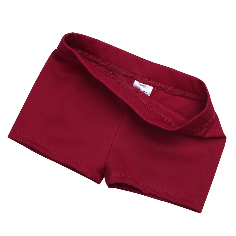 Girls Boy-cut Skinny Low Rise Activewear Dance Shorts Sports Active Workout Gym Slim Cut Shorts Children's Clothing
