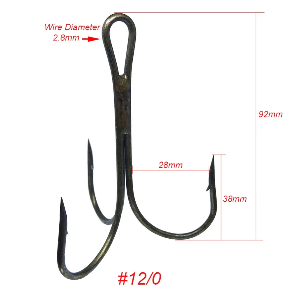 3 шт./лот Морской рыболовный крючок#12/0 тройной крючок морская Рыбалка снасти рыболовный крючок pesca
