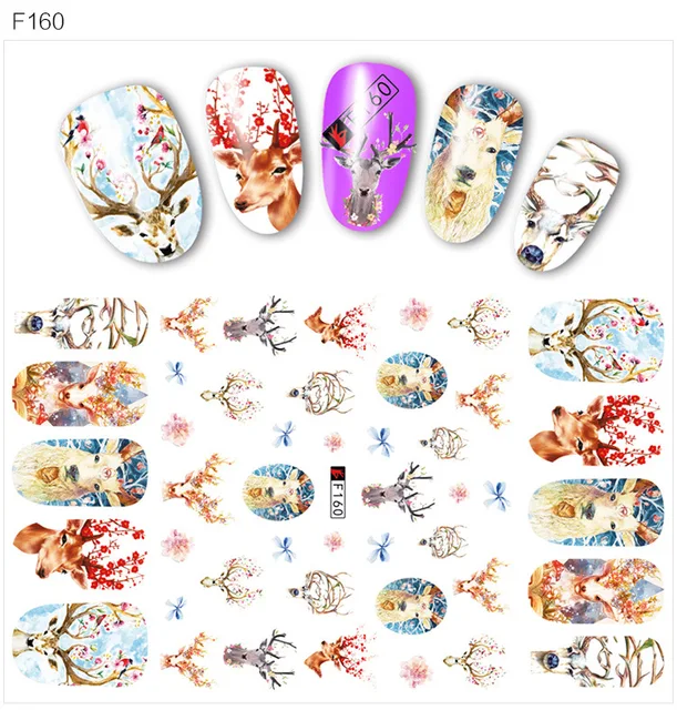 Cartoon Nail Sticker Smile Simple Nail Art Decoration Accessories Water