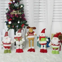 Рождественский растягивающийся Санта-Клаус со снеговиками, с северными оленями телескопическое украшение куклы Рождественская игрушка подвеска с героем Аниме новое поступление