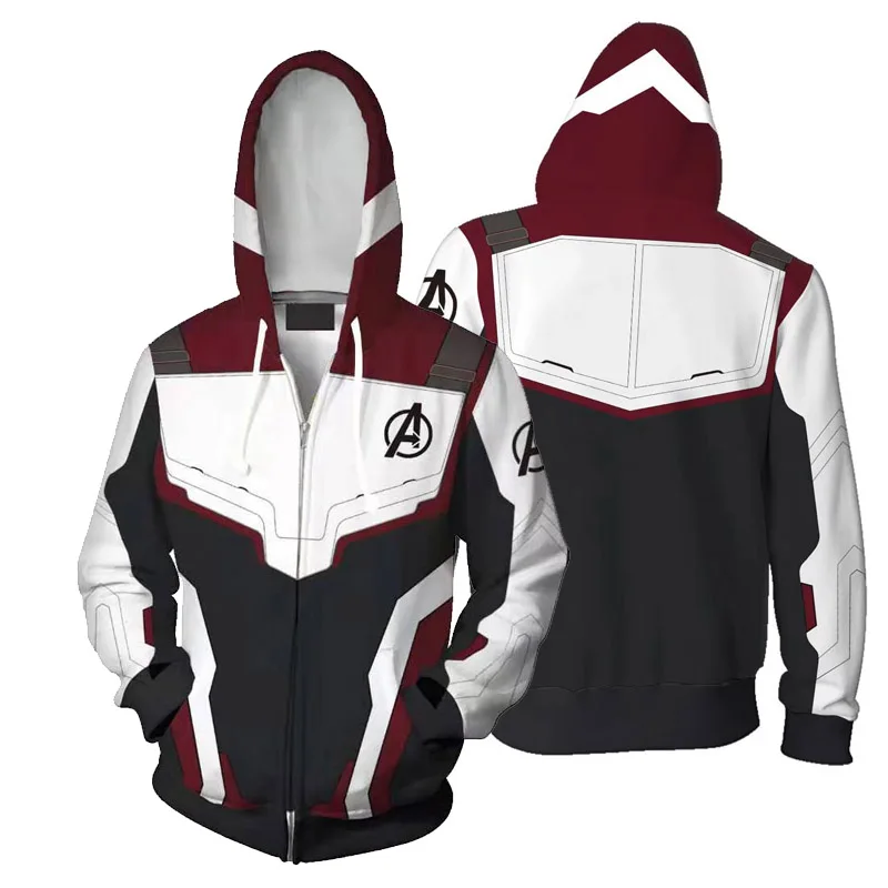 Cosroad Avengers 4 Endgame Quantum Realm T shirt Hoodies Cosplay Costume Men Women Zipper Coat Sweatshirts Spring Jacket 0 (16)