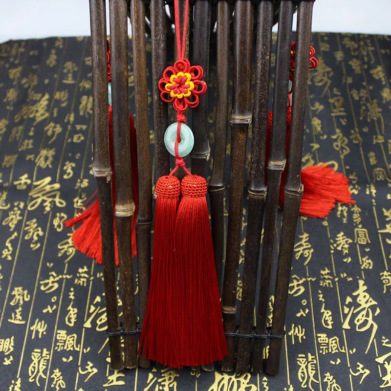 2 Pcs Tassel Chinese Tassel Craft Knot Tassel Pendant Crafts Home Decoration Chinese Characteristics Gift Ornaments Pendant