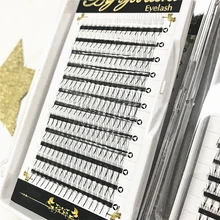 1 лоток/12 строк 3D Объемные Накладные ресницы для наращивания профессиональные Мягкие Накладные ресницы в отдельной упаковке вентиляторы Роскошный