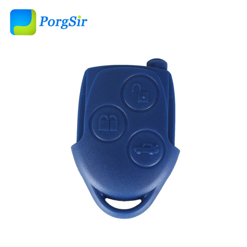 

3 button 433mhz Remote Blue Key for Ford with 4D 63 80 bit 4D83 chip