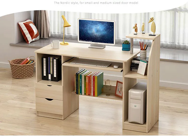 Modern Fashion Computer Desk Office Stand Student Picture1 Picture2 Picture14