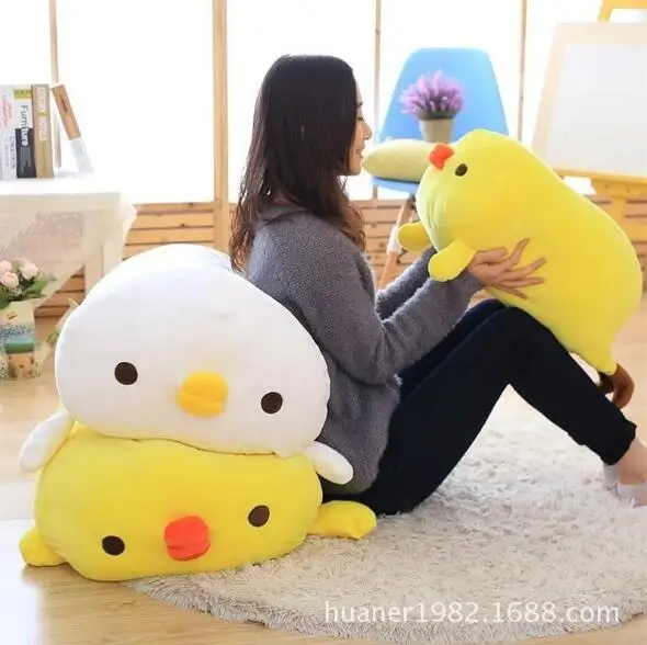 

90cm Big size Chicken pillow soft plush toy chick doll Animal pillow Soothing sleep pillow