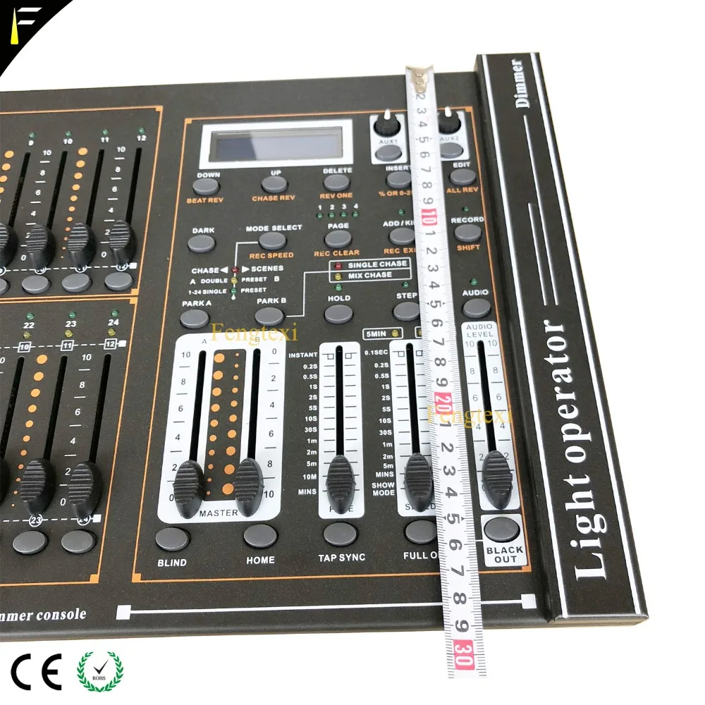 Сценическое освещение 24 канала DMX 512 консоль с регулировкой яркости 24CH 48 полное
