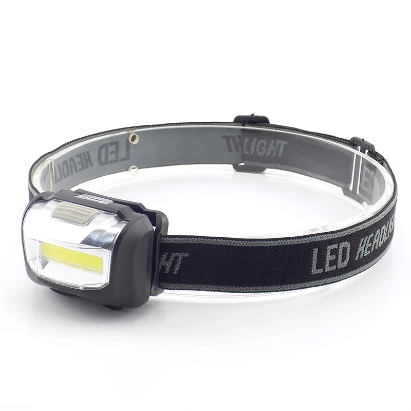 

New Hot Mini Plastic 600Lm LED Headlight Headlamp Use 3xAAA Battery Head Light Lamp Flashlight Torch for Camping Hiking Fishing