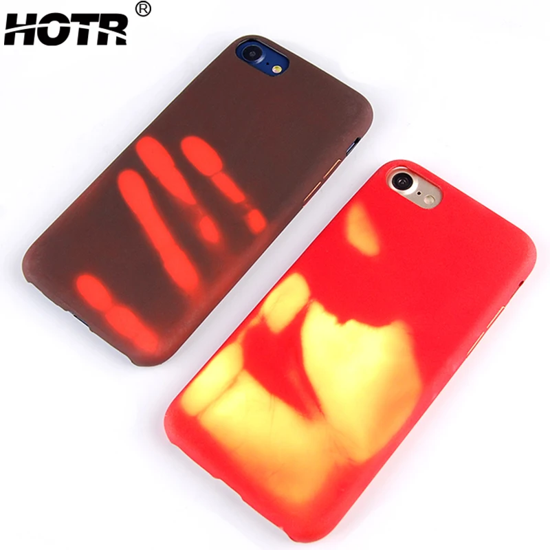 

HOTR Soft TPU Heat Induction Case For iphone 7 plus Protective Color Changed Thermal Sensor Case Coque 5.5 inch Back Phone Cover