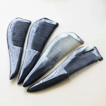 

Real Natural Black Buffalo Horn Big Combs Heathy Gift Comb for Lady 24-26cm Free Shipping L039