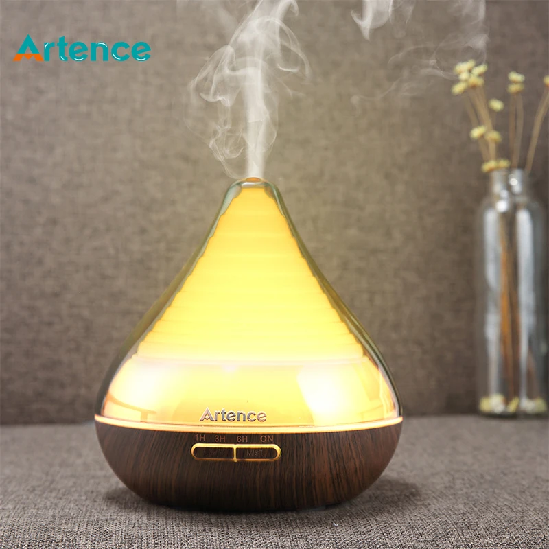 

High Quality 300ml Transparent Essential Oil Aromatherapy Diffuser Ultrasonic Humidifier for Home Office Yoga 7 Colors Light
