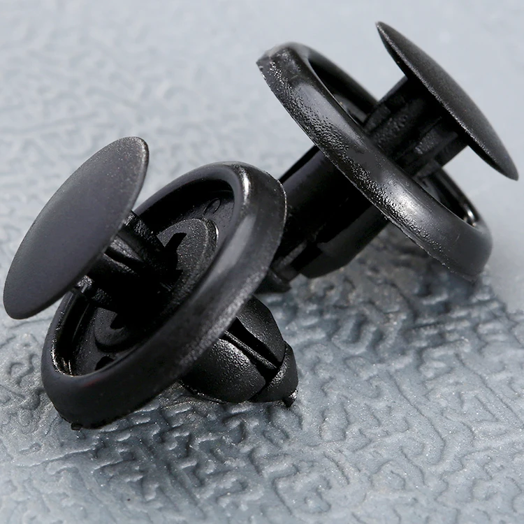 

50Pcs Car Fastener 7mm Dia Hole Black Push Retainer Rivets Clips for Toyota Automobile Door Bumper Fender Cover Trim Clip
