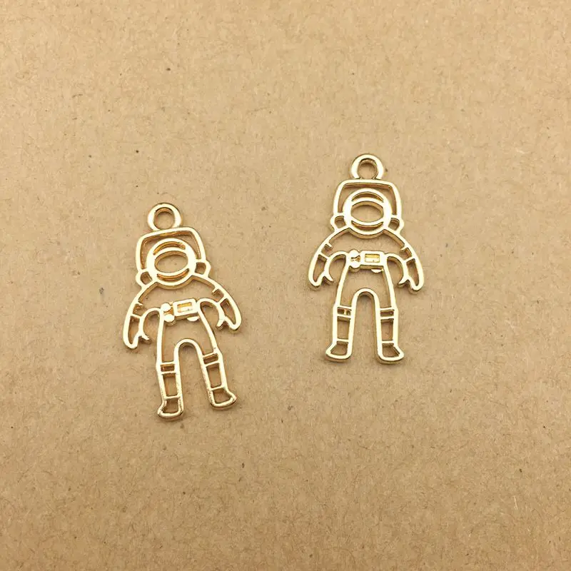 

9 Pcs/set Epoxy Metal Frame Love Rocket Astronaut Satellite Shape Pendant Necklace Earrings Accessories Manual DIY Material