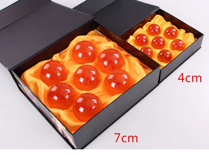 7pcs 3.5CM JP Anime Dragon Ball Z Stars Crystal Collection Ball Figure