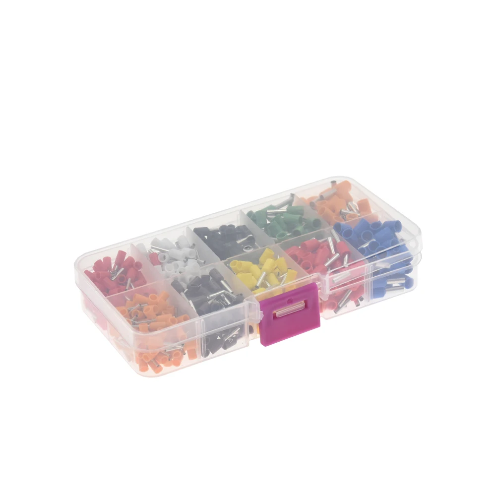 

600pcs/set Electrical Wire Copper Crimp Connector Insulated Cord Pin End Tube Terminal Bootlace Ferrules Repair Kit 22-14AWG