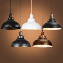 Black hanging Hardware lights Loft retro Industrial pendant lamp e27 cord illumination for dining room Kitchen