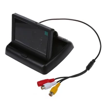 4.3 “Pieghevole Pieghevole LCD Monitor di Retrovisione di Backup Della Macchina Fotografica Per Auto
