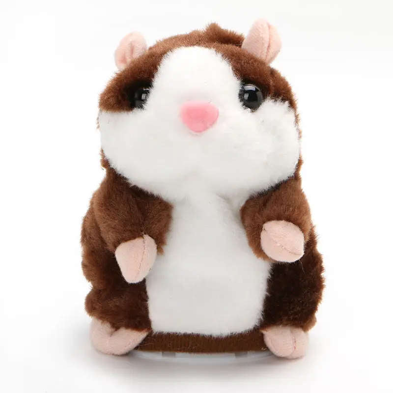 15cm Sweet Talking Hamster Plush Toy Repeat Words Speak Sound Recording Kids Children Fun Toys