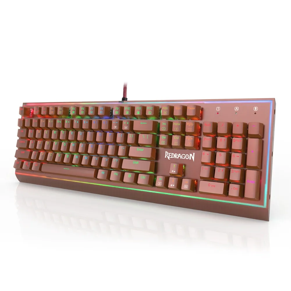 Redragon K571 SIVA профессиональная Механическая игровая клавиатура RGB подсветка синие