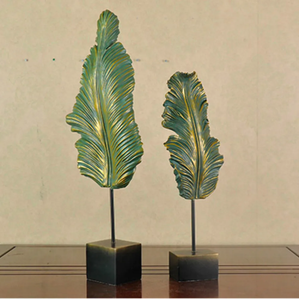 

Modern minimalist creative abstract leaf plant decoration living room desktop home decoration crafts furnishings AP5081053