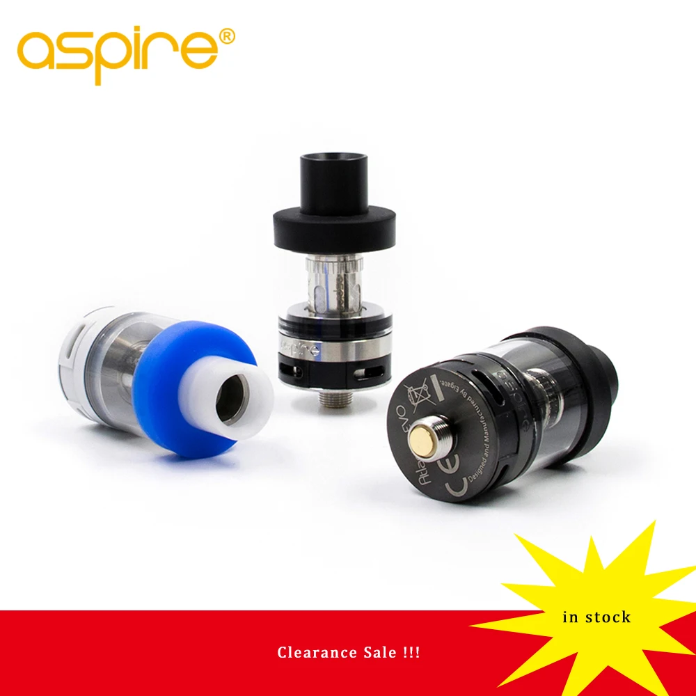 

Clearance Sale Aspire Atlantis EVO Extended Tank Kit with 2ml/4ml Atlantis EVO Sub-ohm Tank Kit includes 0.4ohm and 0.5ohm Coils