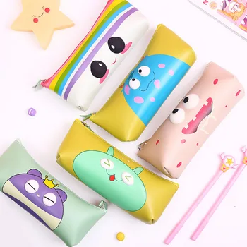

Kawaii Big Eye Animal Pencil Case Cartoon Panda Bear Pen Bag Box for Kids Gift Cosmetic Stationery Pouch School Supplies