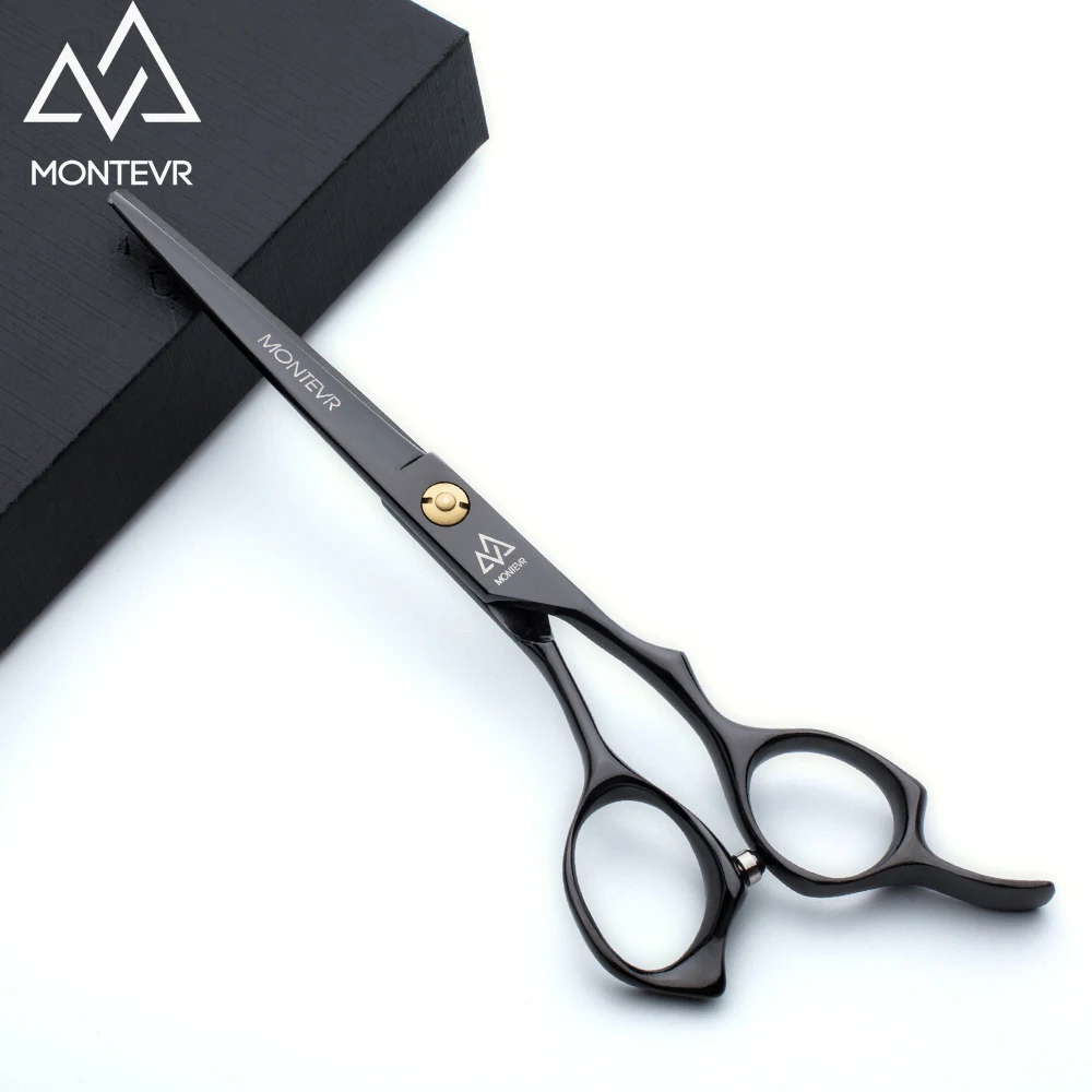 

Professional japan barber scissors 6.0" long lasting black coated hairdressing scissors sharpness blade hair scissors