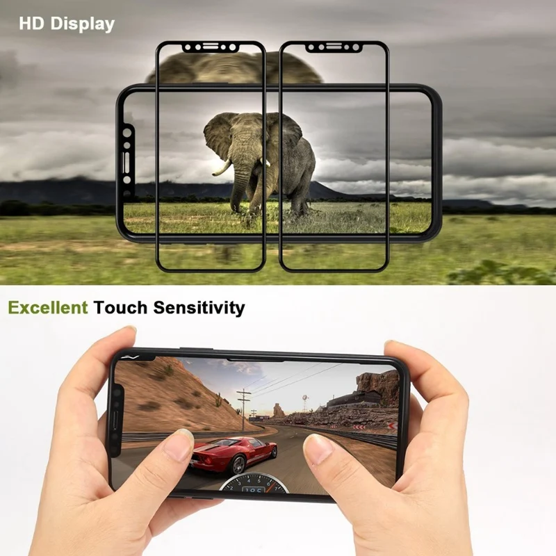 5D изогнутое закаленное стекло для iPhone 6 6S 7 8 Plus X полное покрытие Защитная пленка