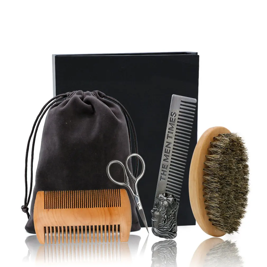 

Beard Double-Sided Comb Ht001A Scissors + Oval Comb With Bag