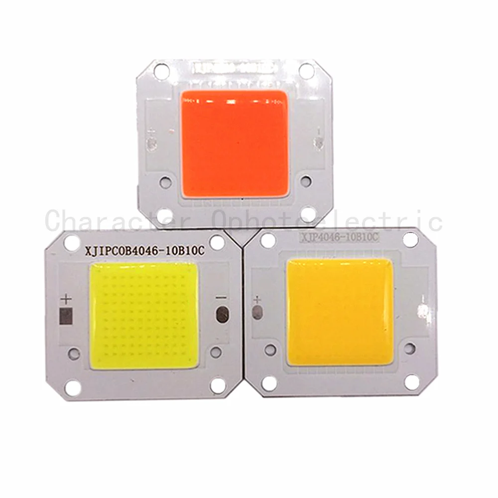 5 PCS 12V 50W 400-840NM/ Warm white /Cool white LED COB chip Integrated Smart IC Driver High Power 12V COB LED Chip Grow light high quality kr55wk49264 smart car key for volvo xc60 s60 s60l v40 v60 s80 xc70 5 buttons 433mhz fsk id46 7953 chip