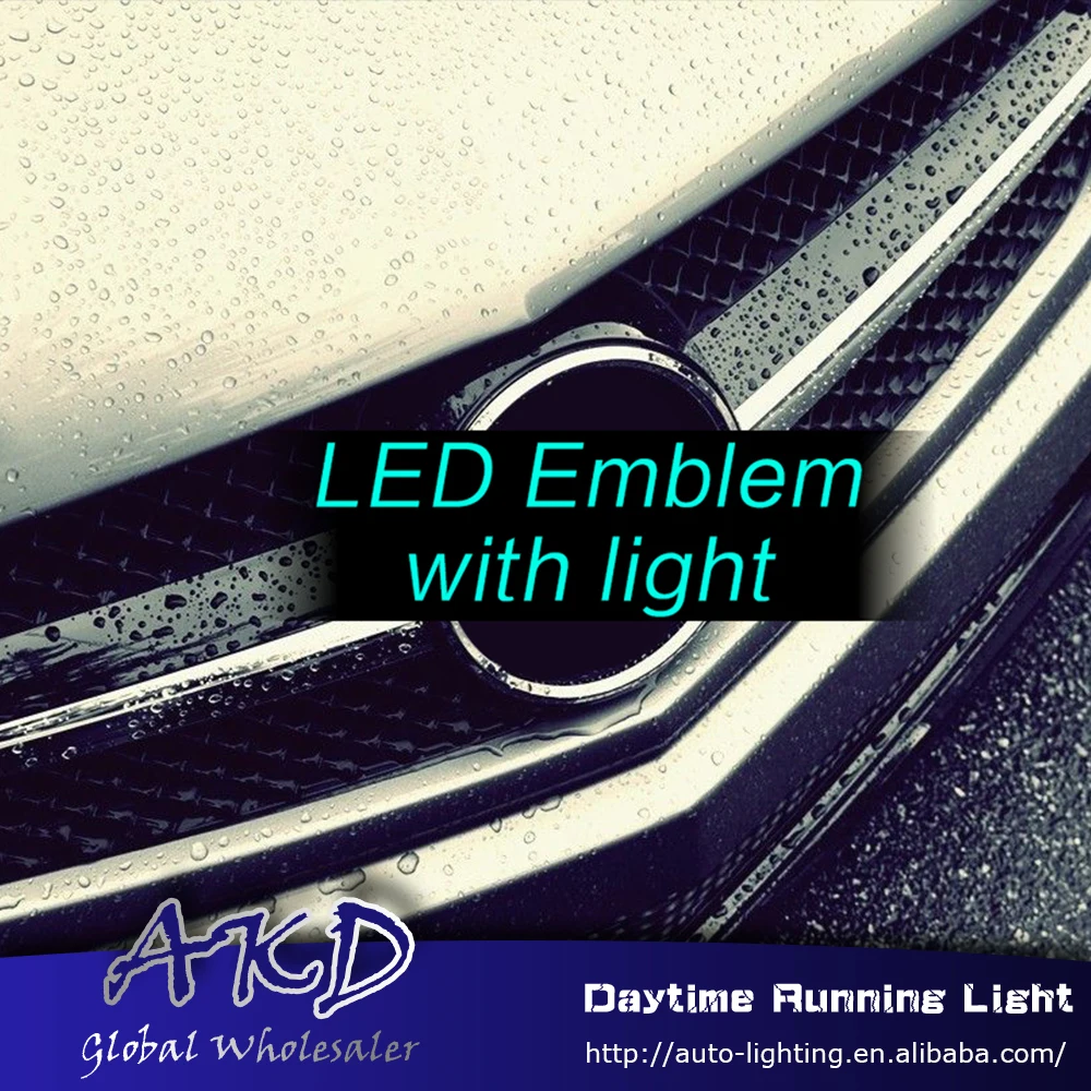 

Car Styling for Mercedes-benz led emblem light for benz GLK w204 08-13 GLK220 GLK300 GLK350 GLK led logo light embelem led drl