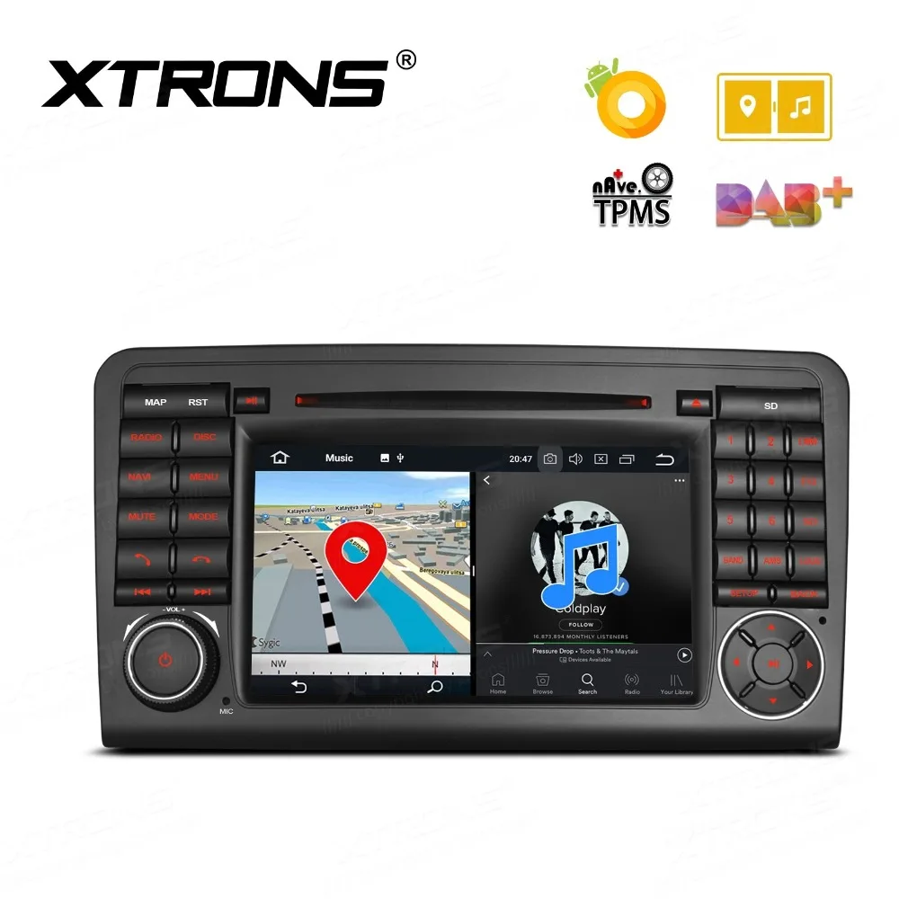 Excellent Android 8.0 OS 7" Car DVD Multimedia Navigation GPS Radio for Mercedes-Benz ML-Class W164 2005-2011 & GL-Class X164 2006-2012 2