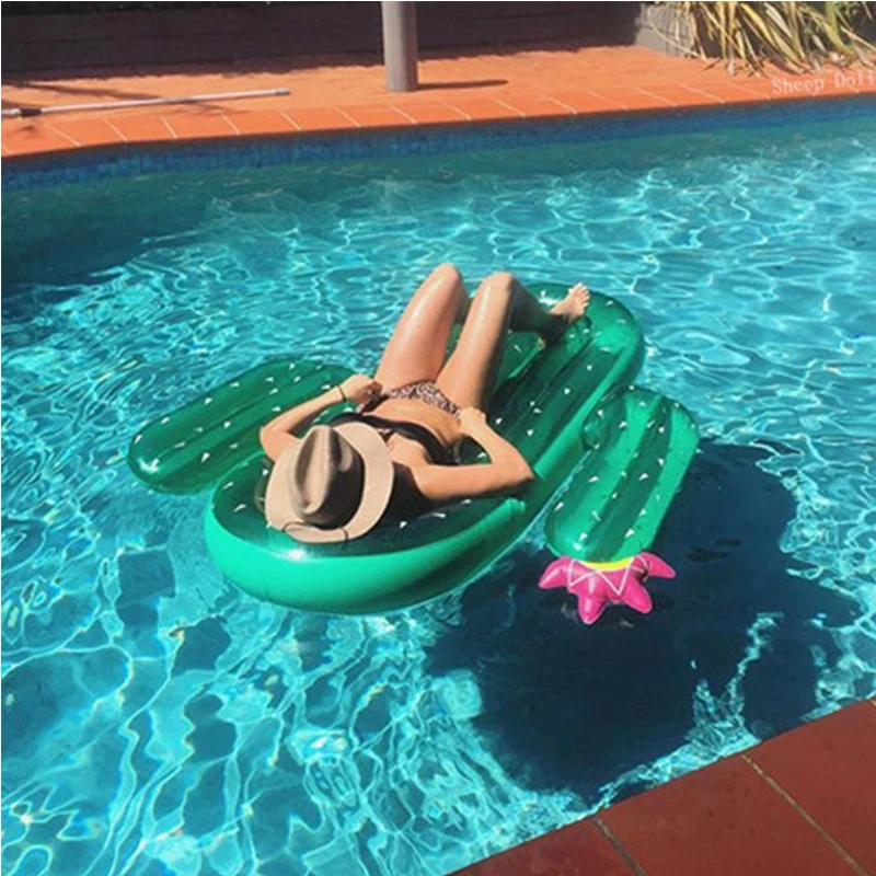 180 см надувной кактус cereus barbary fig бассейн плавающий Плот плавательный круг надувной матрас водные игрушки для детей взрослые пляжные Вечерние